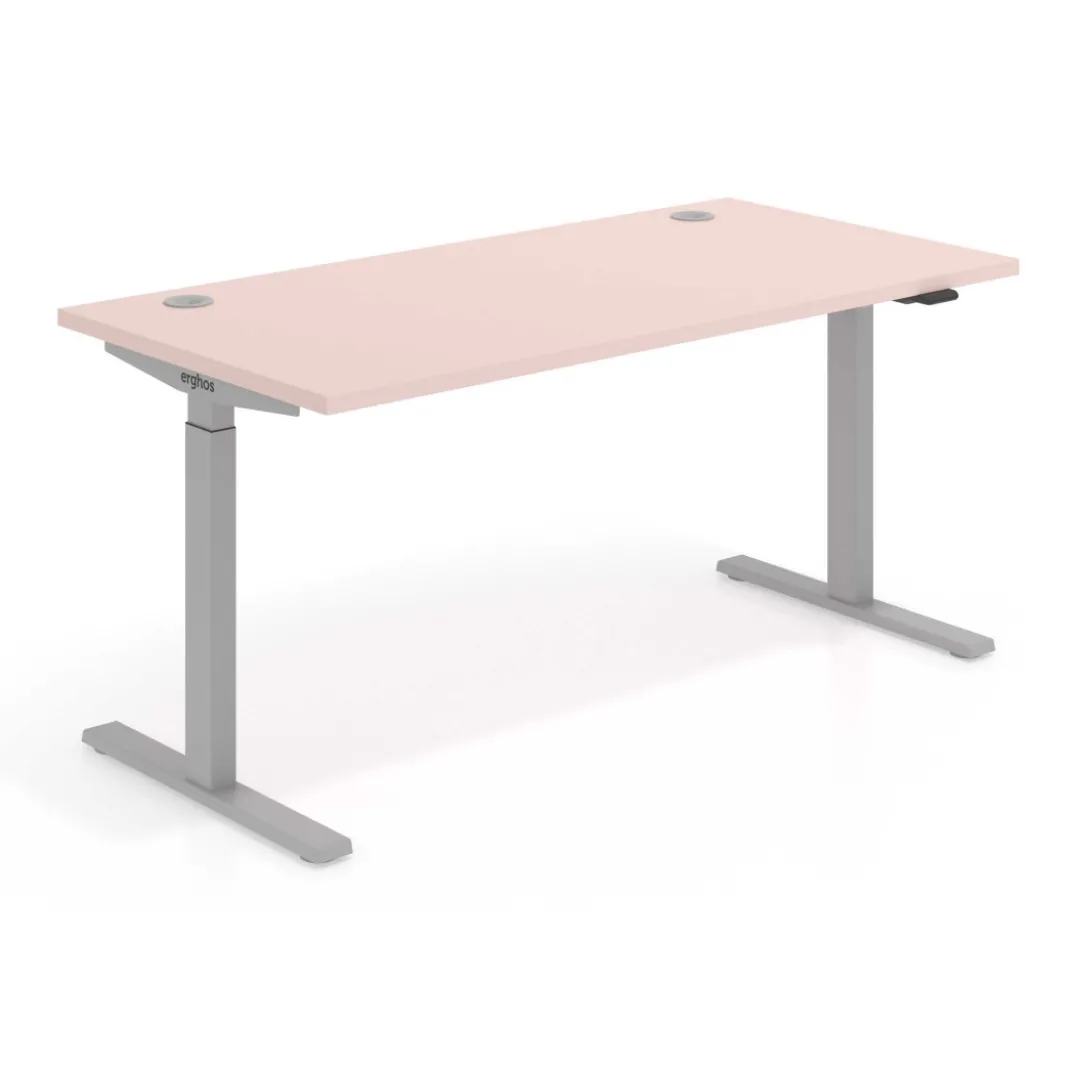 Escritorio Elevable Erghos Smart estructura aluminio canto recto