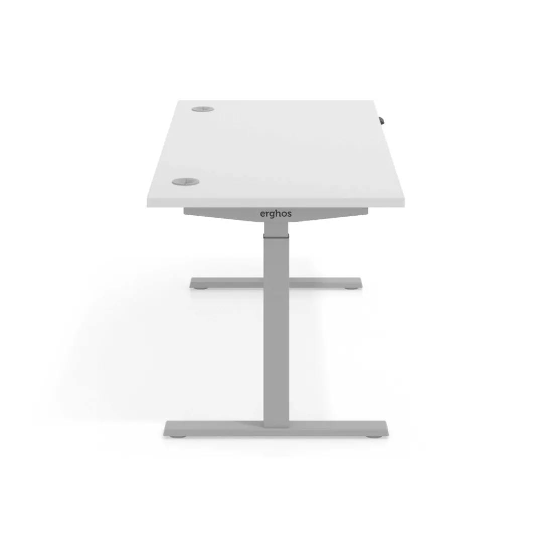 Escritorio Elevable Erghos Smart estructura aluminio canto recto
