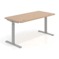 Escritorio Elevable Erghos Smart estructura aluminio canto curvo