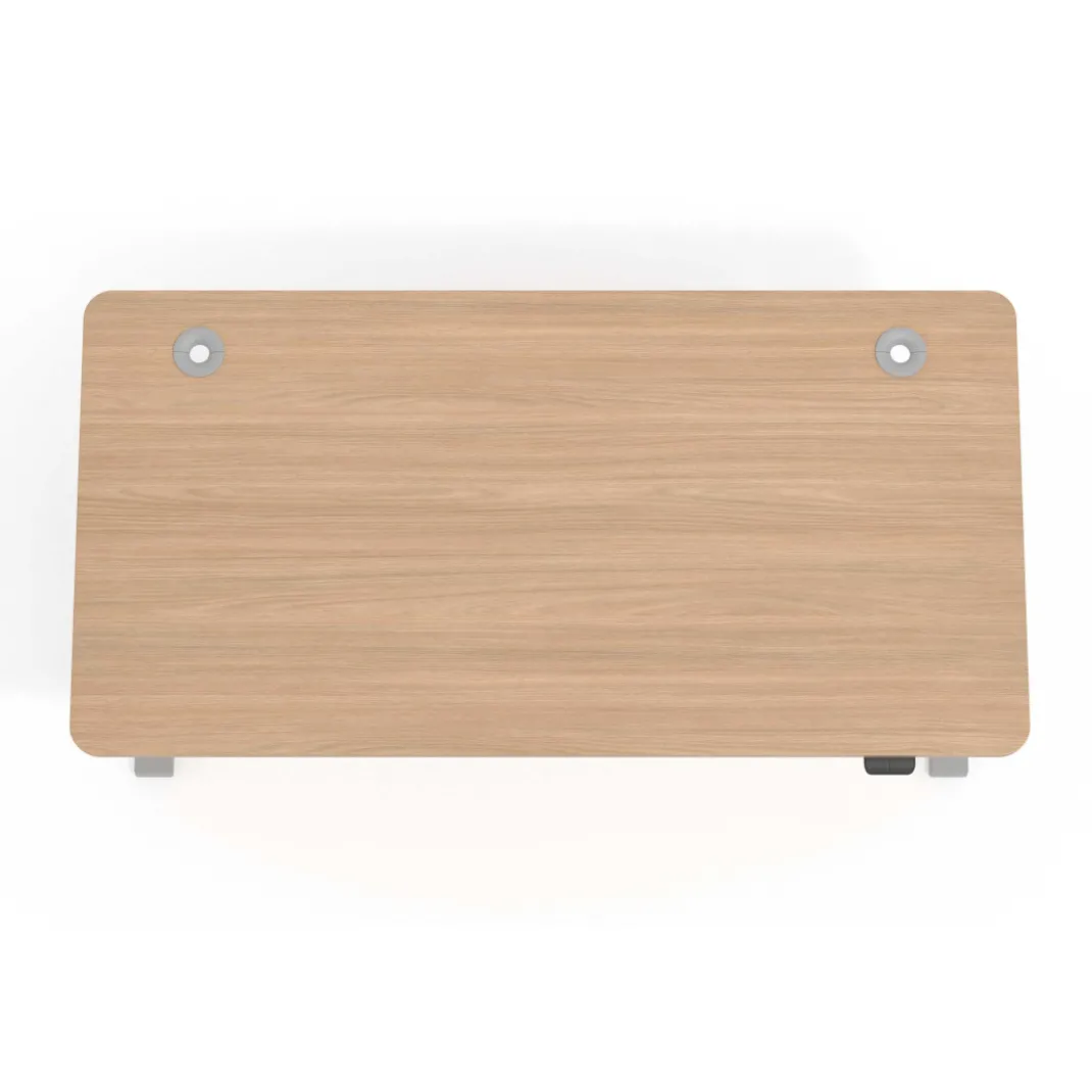 Escritorio Elevable Erghos Smart estructura aluminio canto curvo