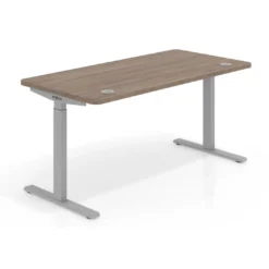 Escritorio Elevable Erghos Smart estructura aluminio canto curvo
