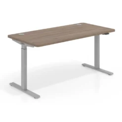 Escritorio Elevable Erghos Smart estructura aluminio canto curvo