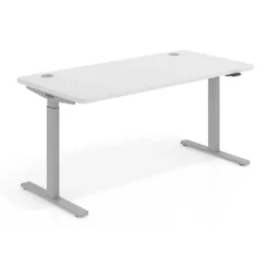 Escritorio Elevable Erghos Smart estructura aluminio canto curvo