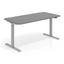 Escritorio Elevable Erghos Smart estructura aluminio canto curvo