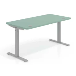 Escritorio Elevable Erghos Smart estructura aluminio canto curvo