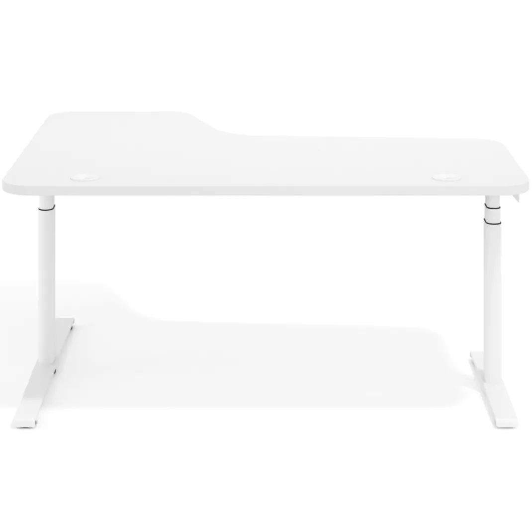 Escritorio Ergonómico Elevable Erghos Axis estructura blanca