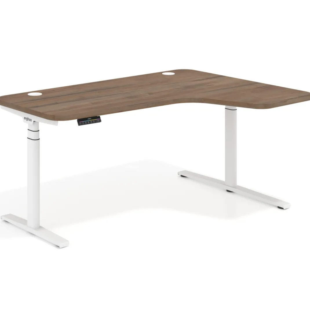 Escritorio Ergonómico Elevable Erghos Axis estructura blanca