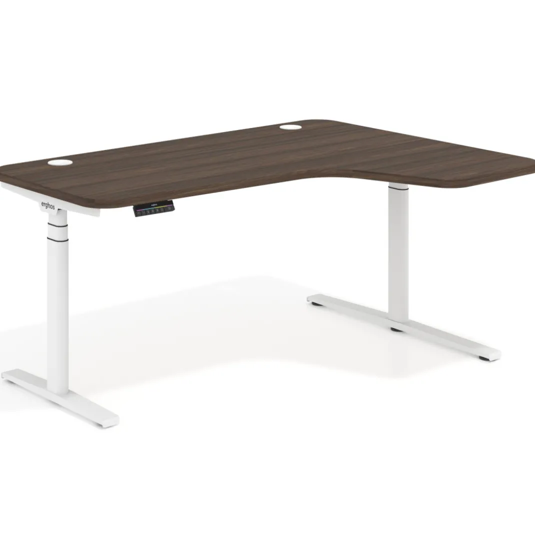 Escritorio Ergonómico Elevable Erghos Axis estructura blanca