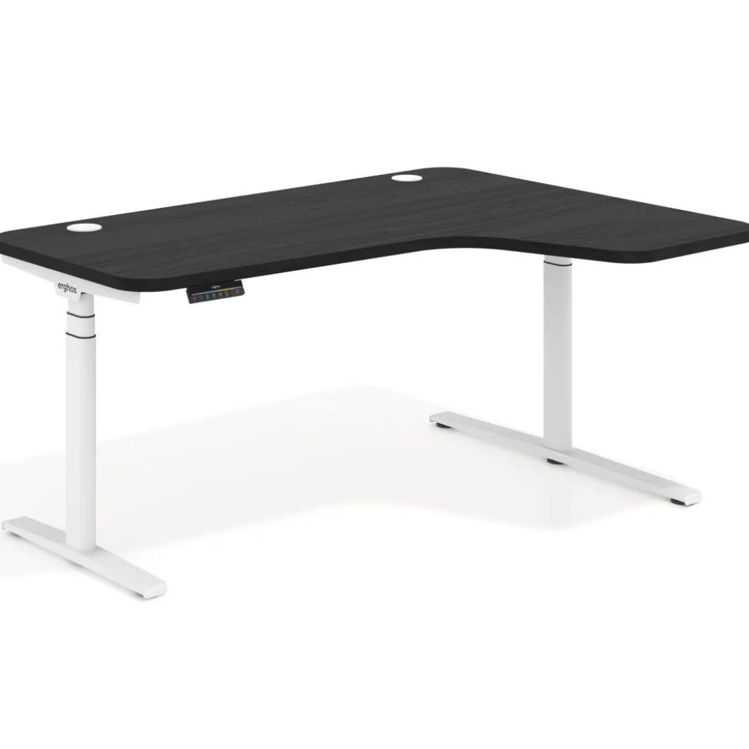 Escritorio Ergonómico Elevable Erghos Axis estructura blanca
