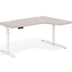 Escritorio Ergonómico Elevable Erghos Axis estructura blanca
