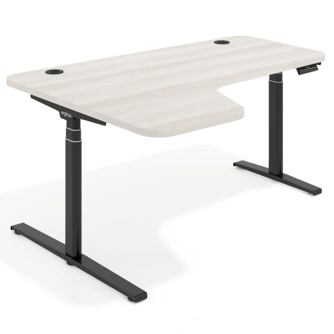 Escritorio Ergonómico Elevable Erghos Axis estructura negra