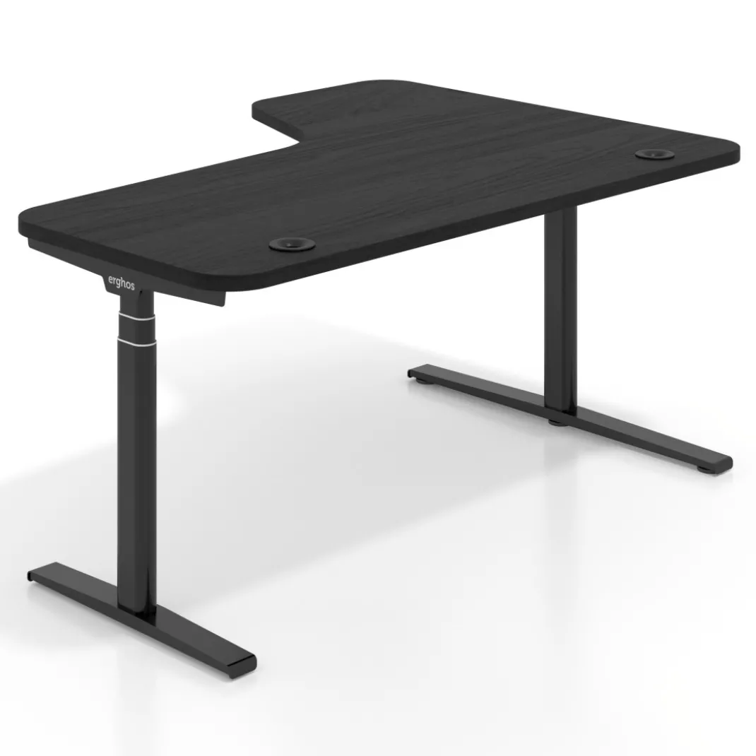 Escritorio Ergonómico Elevable Erghos Axis estructura blanca