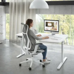 Escritorio Ergonómico Elevable Erghos Axis estructura negra