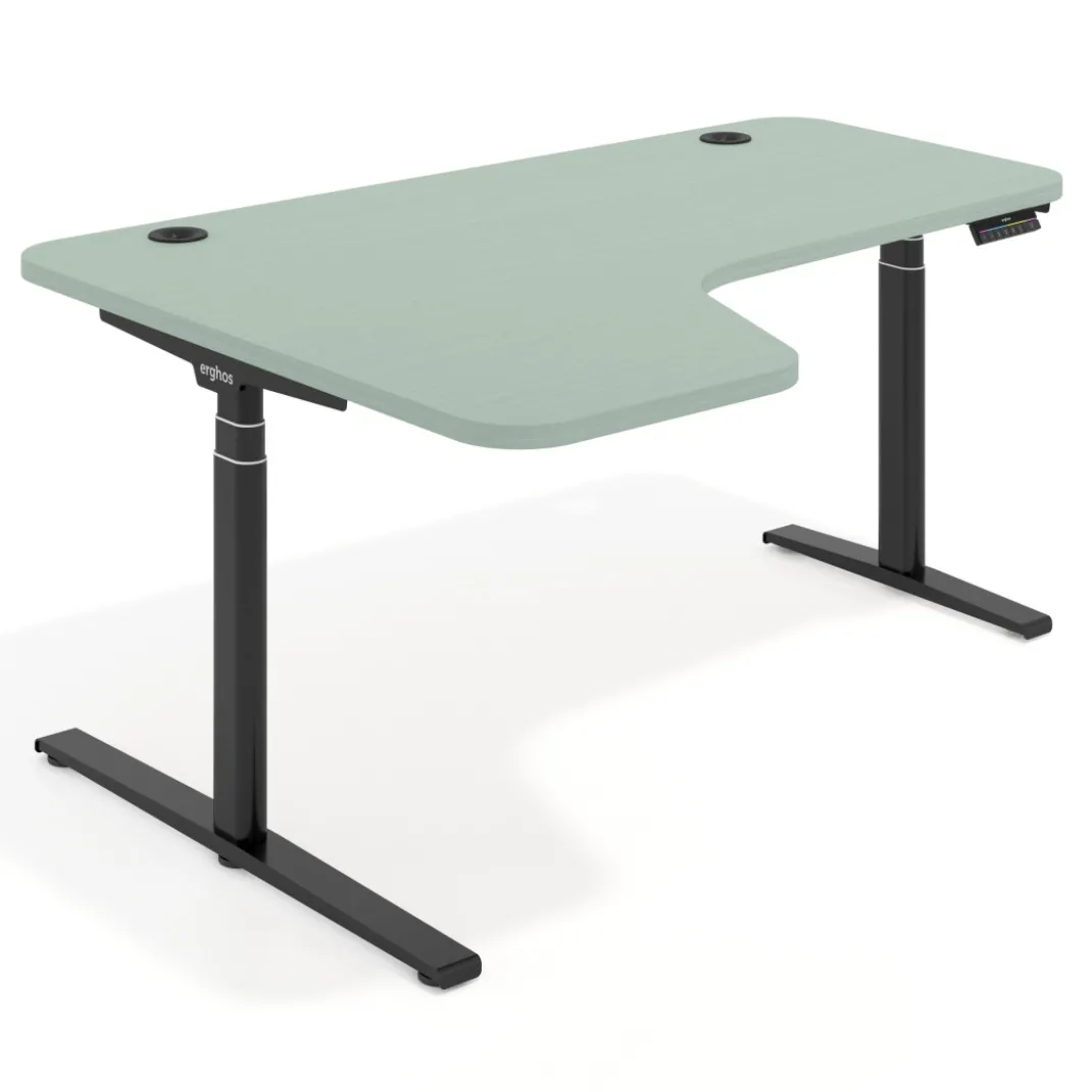 Escritorio Ergonómico Elevable Erghos Axis estructura negra