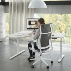 Escritorio Ergonómico Elevable Erghos Axis estructura negra