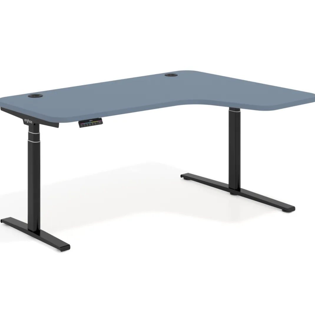 Escritorio Ergonómico Elevable Erghos Axis estructura negra