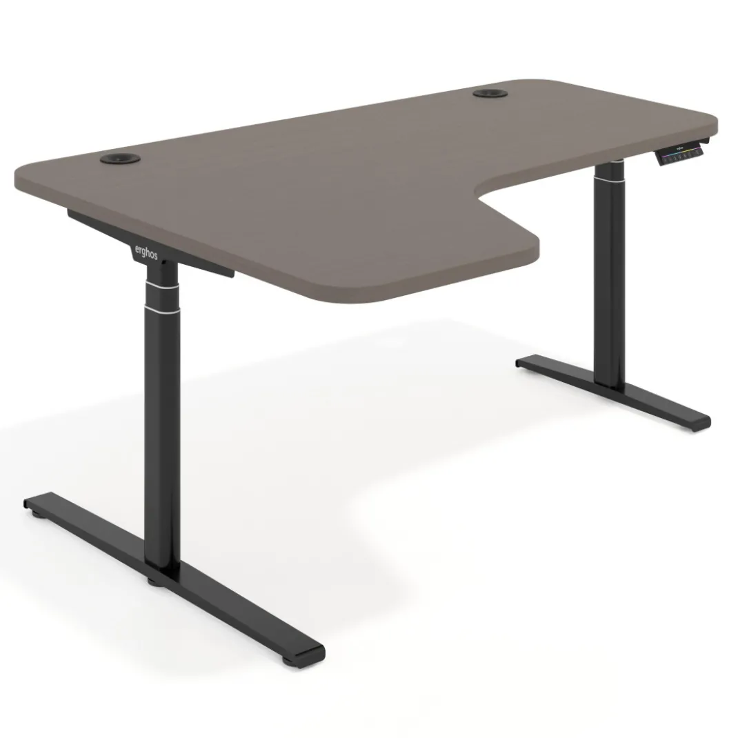 Escritorio Ergonómico Elevable Erghos Axis estructura negra
