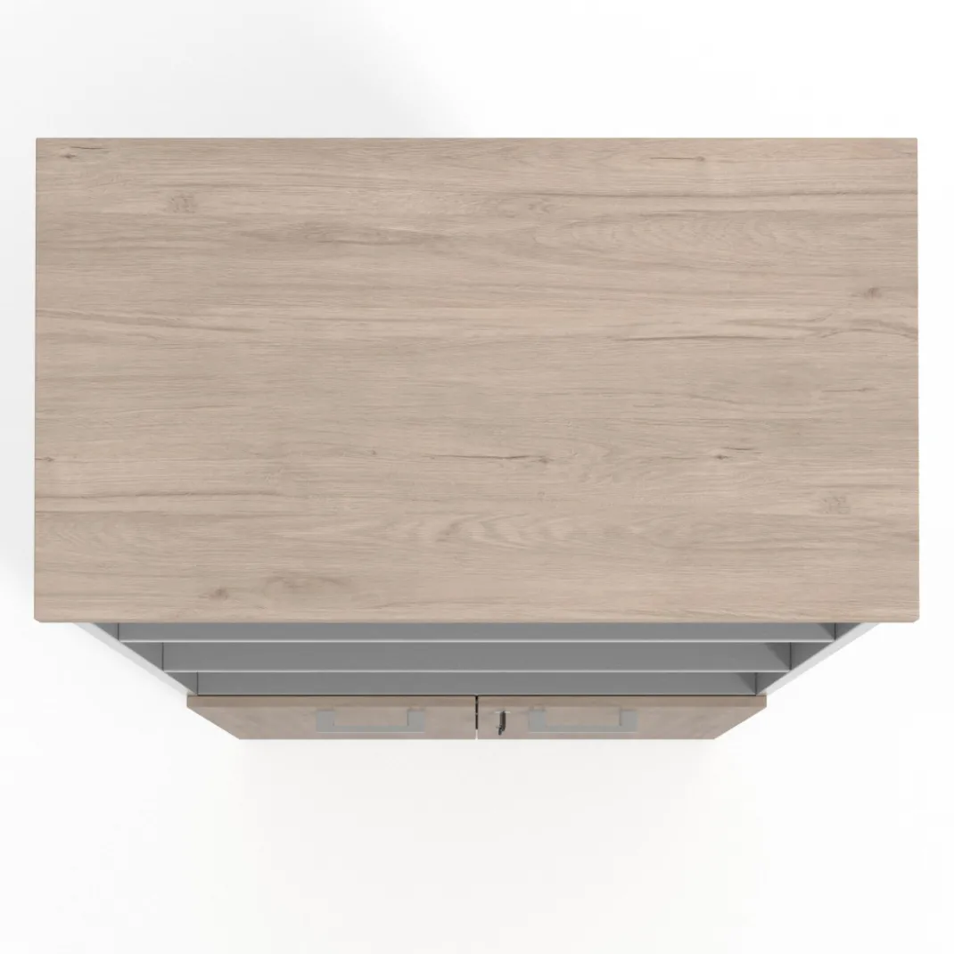 Estantería de oficina Basic 193x80cm con puerta baja