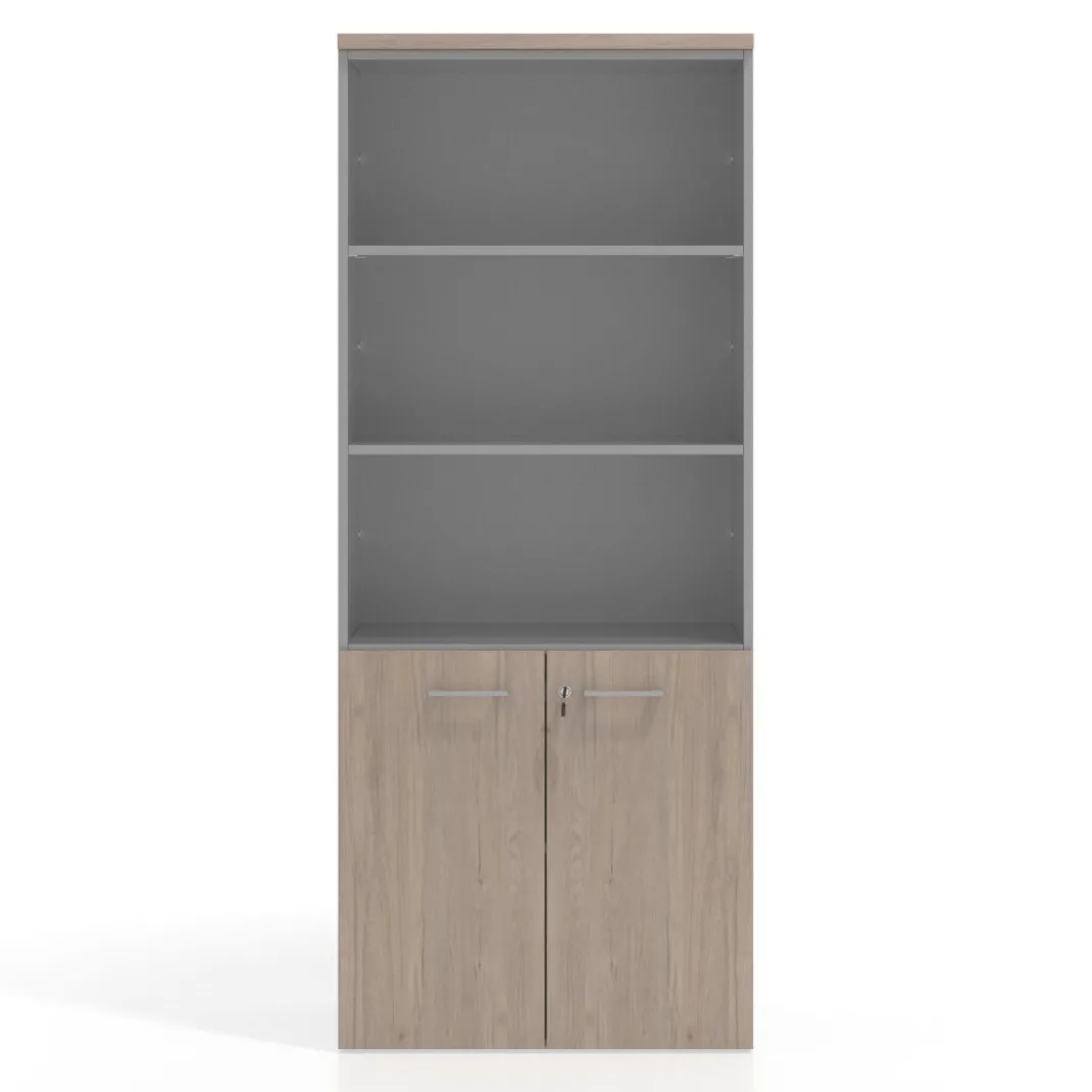 Estantería de oficina Basic 193x80cm con puerta baja