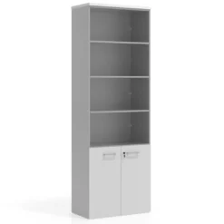 Estantería de oficina Basic 232x80cm con puerta baja