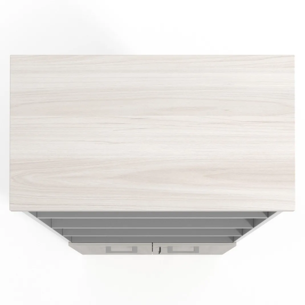 Estantería de oficina Basic 232x80cm con puerta baja