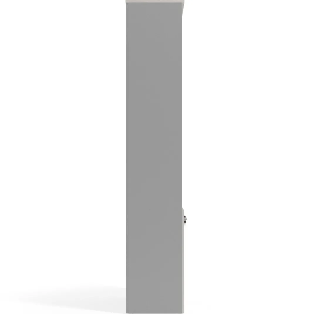 Estantería de oficina Basic 232x80cm con puerta baja