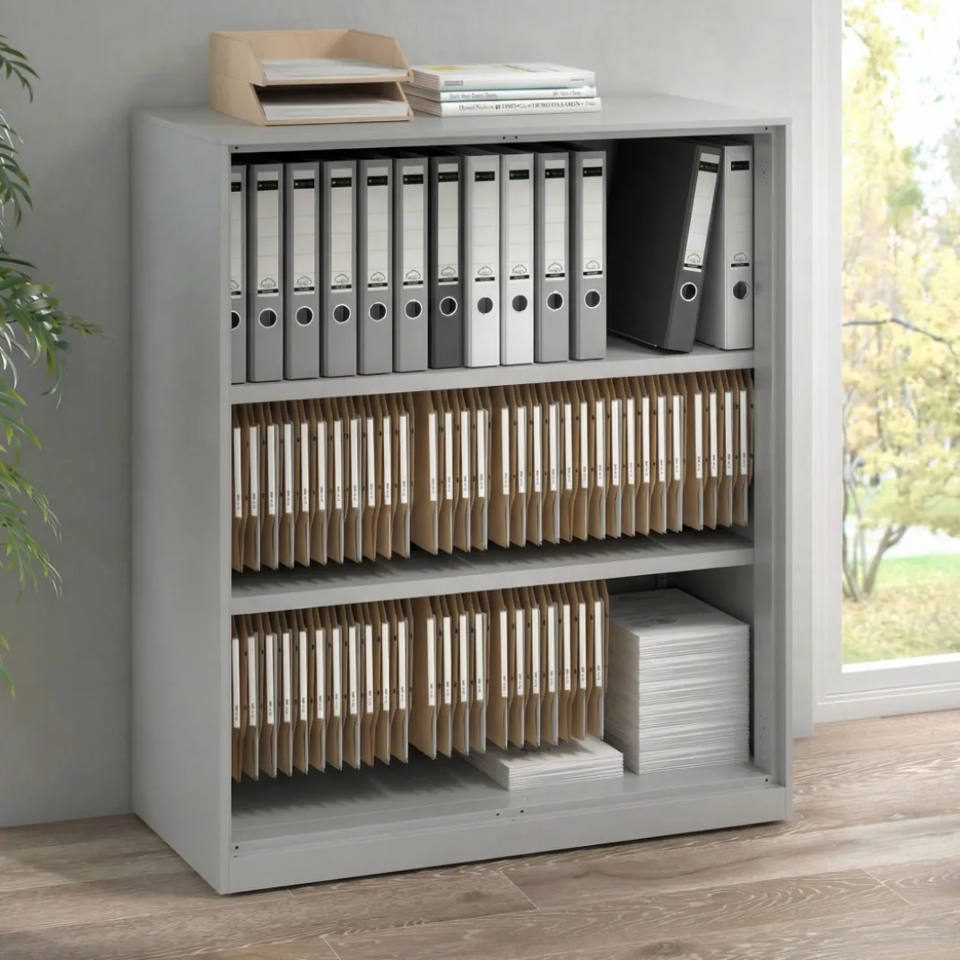 Estanteria de metal para oficina sin puertas Strong 109x92cm