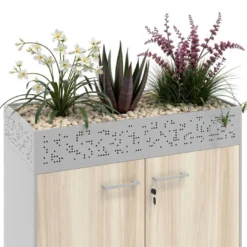 Jardinera para plantas de metal, compatible colección armarios Strong