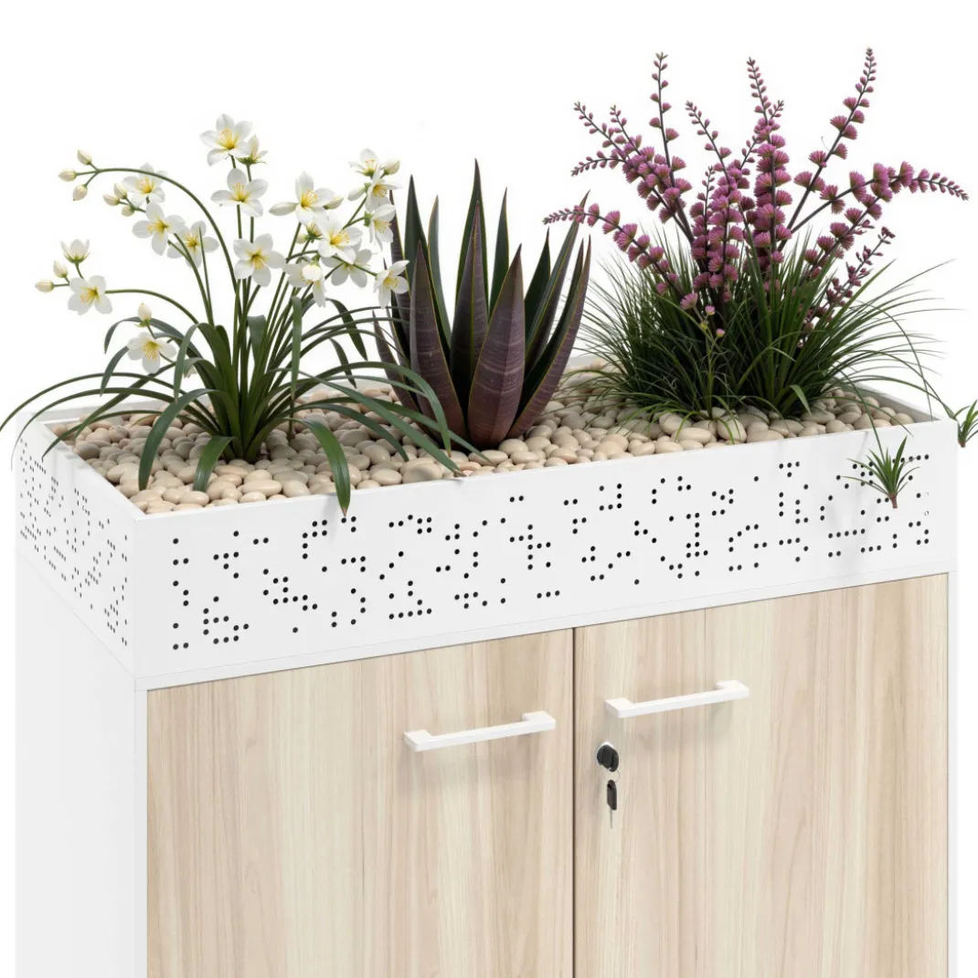 Jardinera para plantas de metal, compatible colección armarios Strong