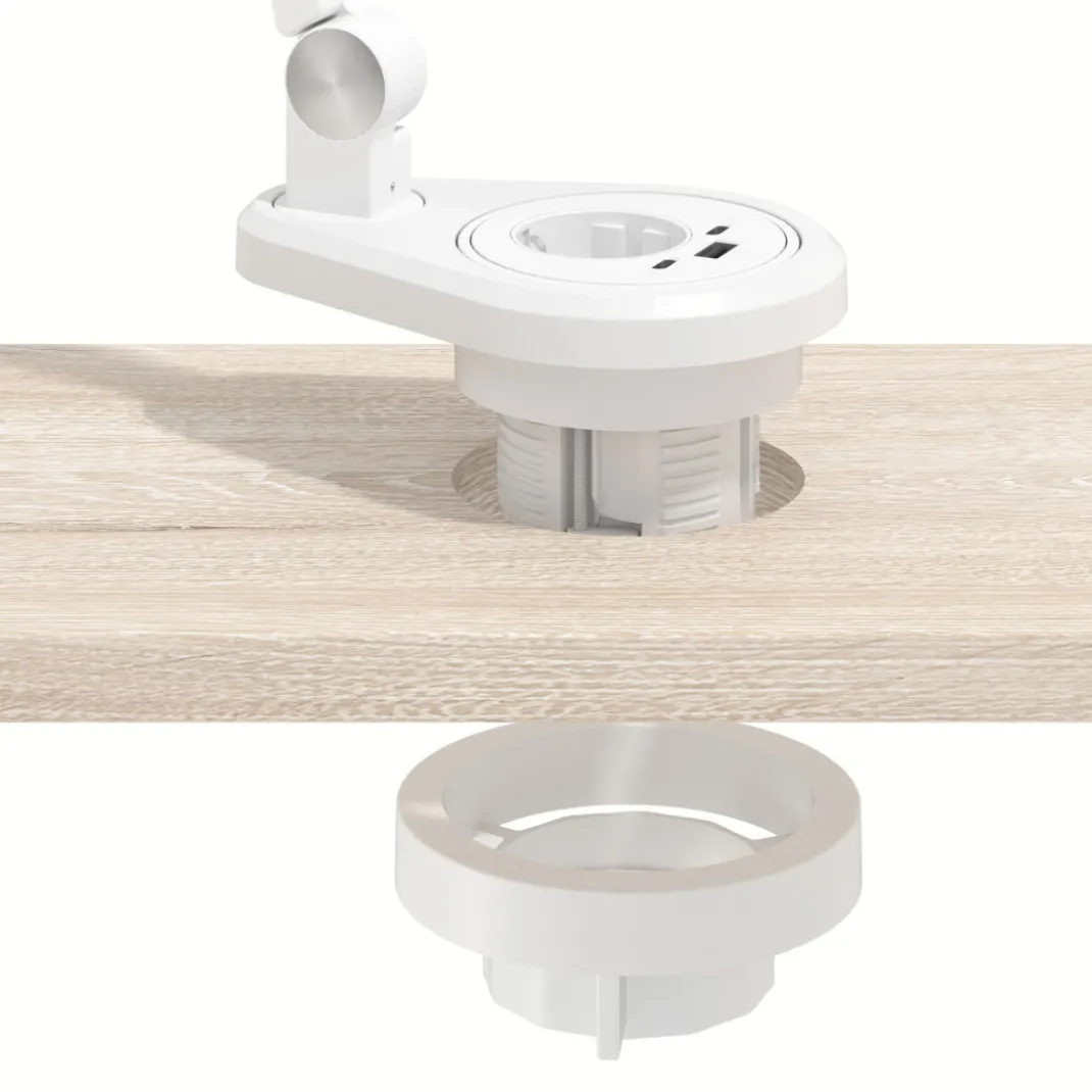 Lampara sobremesa Led con Pasacables integrado