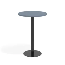 Mesa alta oficina Redonda Atrium, estructura negra