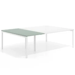 Mesa de cabecera kube para bench 166 estructura blanca