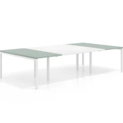 Mesa de cabecera kube para bench 166 estructura blanca