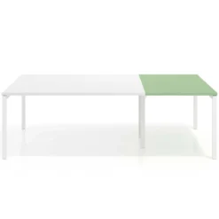 Mesa de cabecera kube para bench 166 estructura blanca