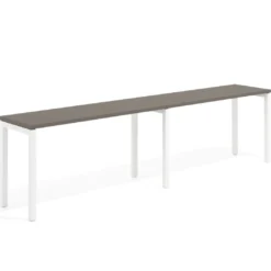 Mesa de formación progresiva doble Kube, fondo 50cm, estructura blanco