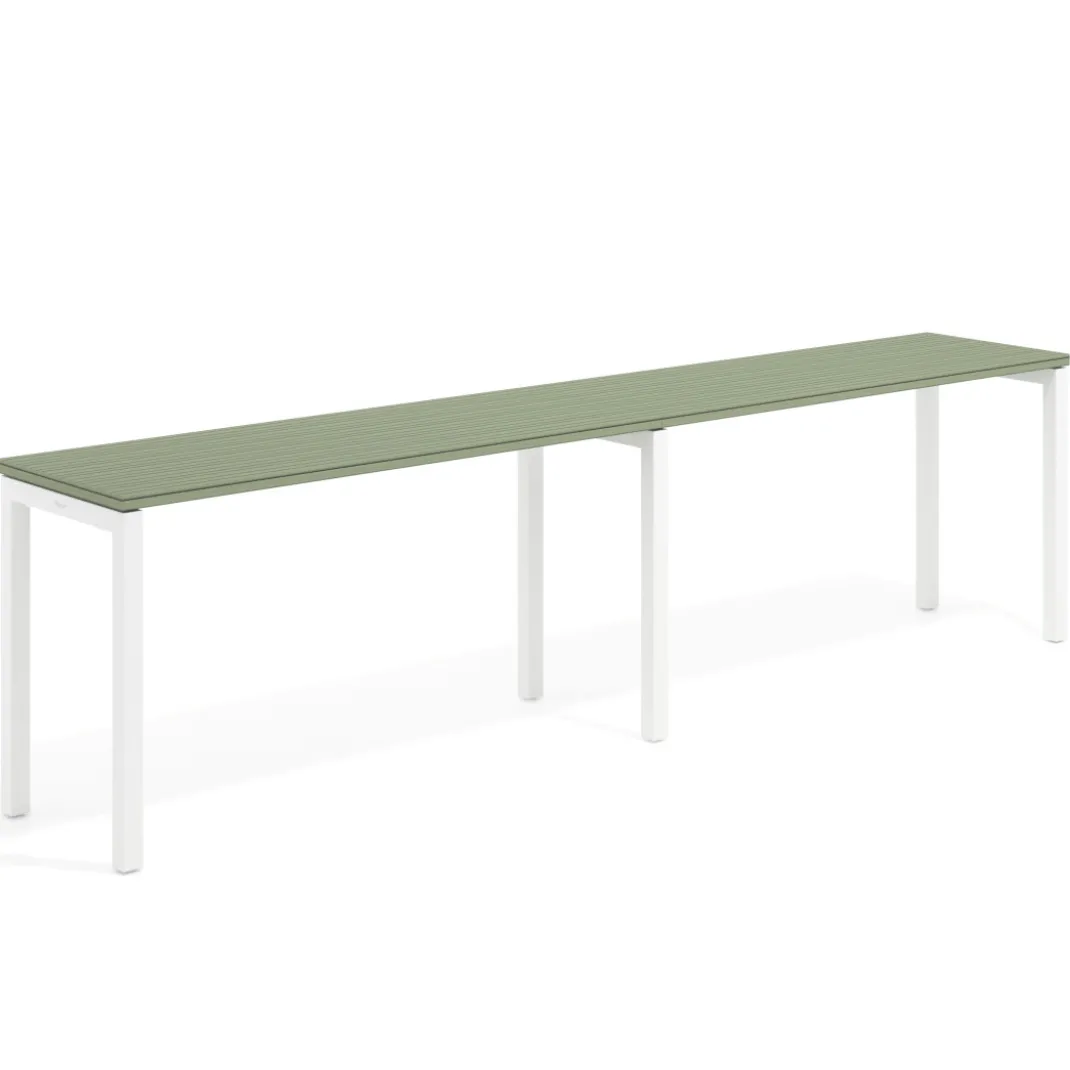 Mesa de formación progresiva doble Kube, fondo 50cm, estructura blanco
