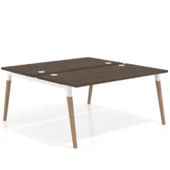 Mesa de oficina multipuesto Arki fondo 166 cm, sobre recto