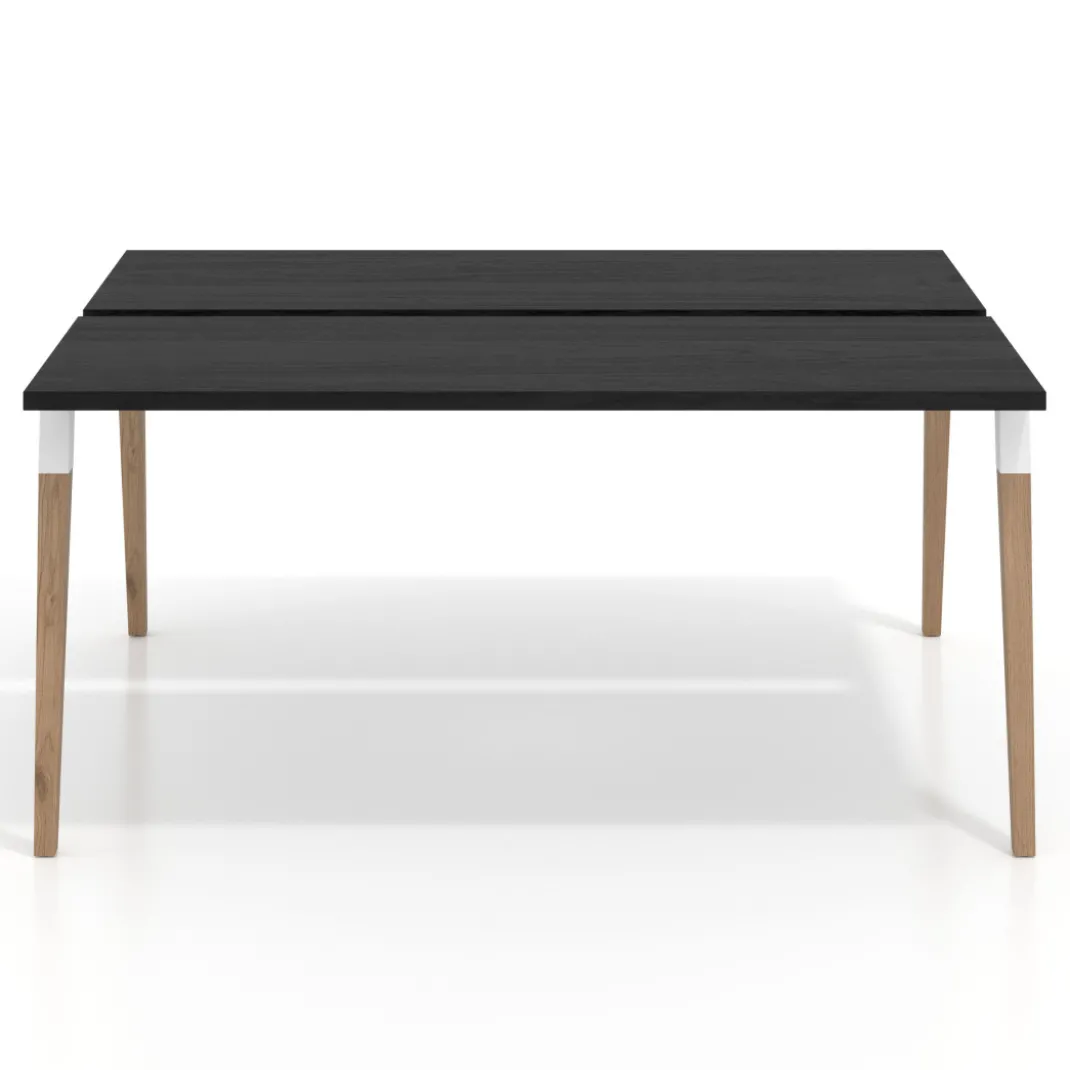 Mesa de oficina multipuesto Arki para 2 personas fondo 126 cm