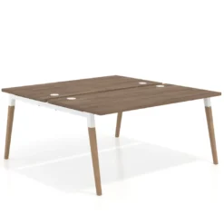Mesa de oficina multipuesto Arki fondo 166 cm, sobre recto
