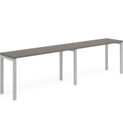 Mesa de oficina progresiva doble Kube, fondo 50cm, estructura aluminio