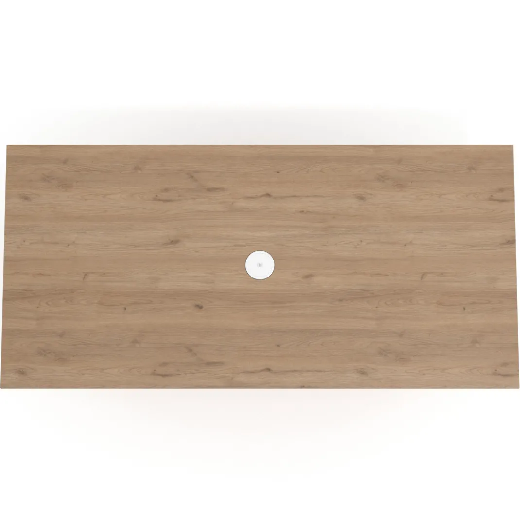 Mesa de Reuniones Rectangular Work Plus estructura naturale