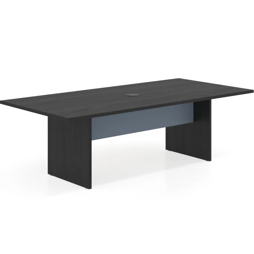 Mesa de Reuniones Rectangular Work Plus estructura bocamina
