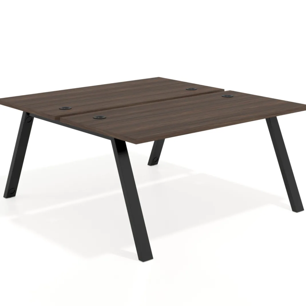 Mesa multipuesto UvePro Bench fondo 166 cm, estructura negra