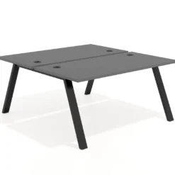 Mesa multipuesto UvePro Bench fondo 166 cm, estructura negra