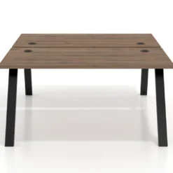 Mesa multipuesto UvePro Bench fondo 166 cm, estructura negra