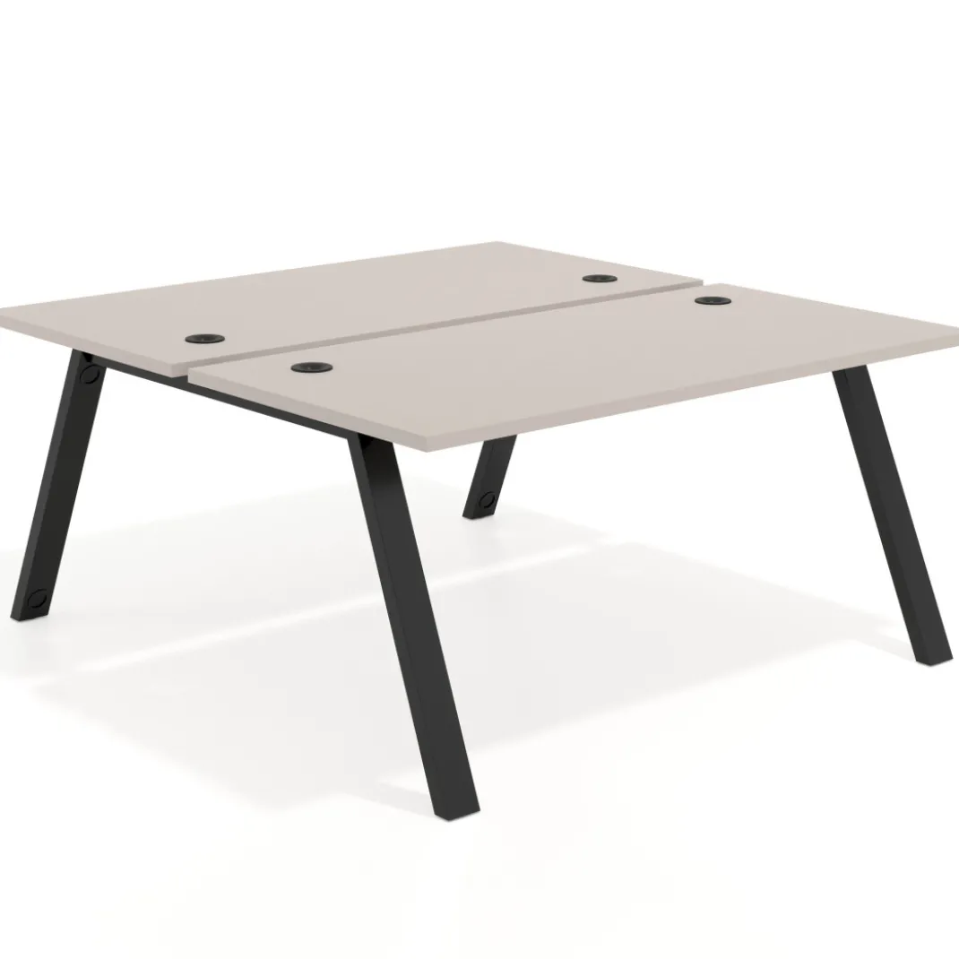 Mesa multipuesto UvePro Bench fondo 166 cm, estructura negra