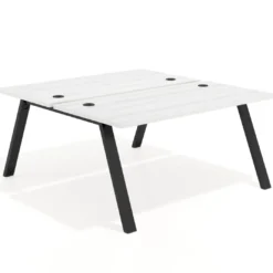 Mesa multipuesto UvePro Bench fondo 166 cm, estructura negra