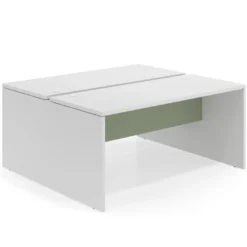 Mesa Multipuesto Work Bench fondo 142 estructura blanco mate