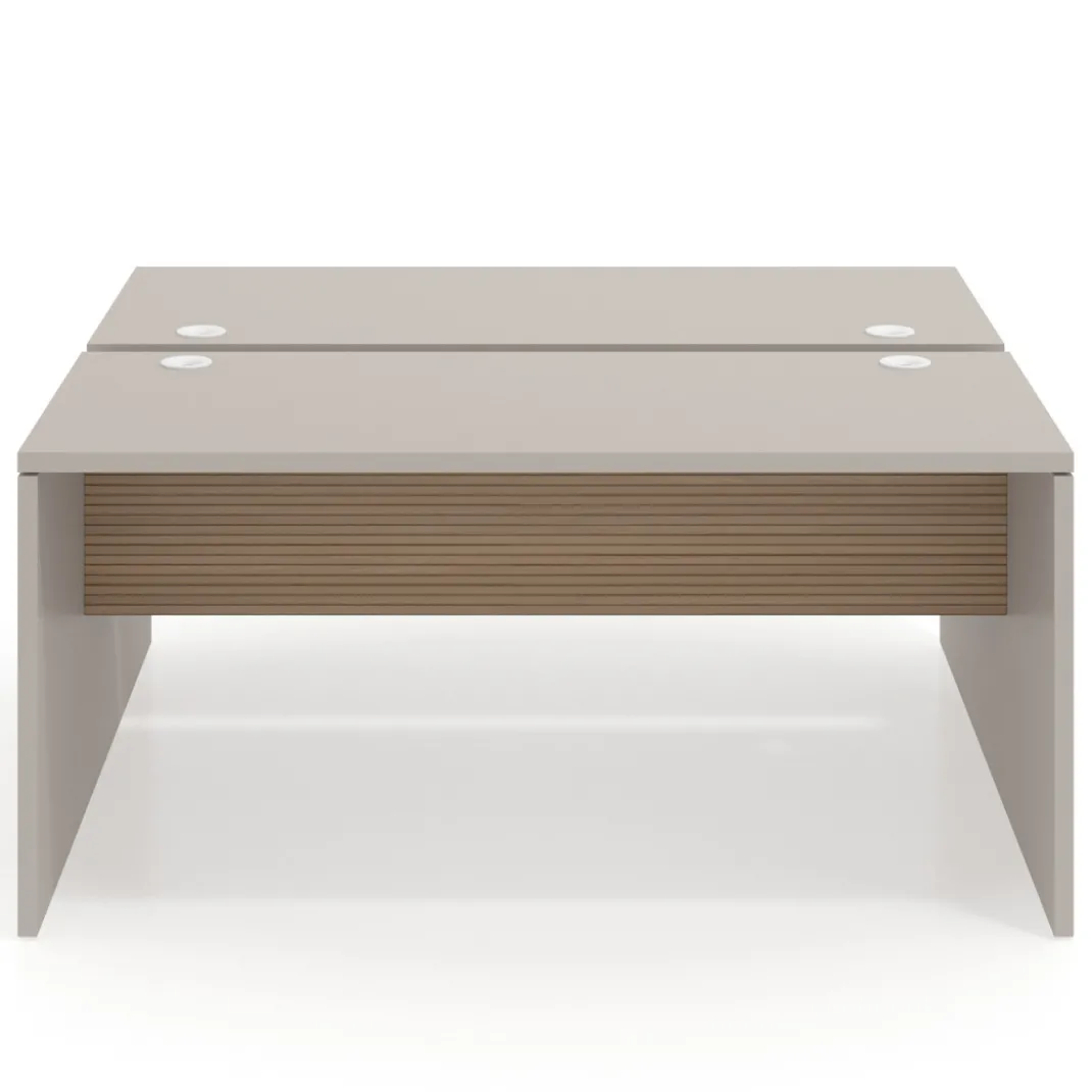Mesa Multipuesto Work Bench fondo 142 diseño rayado