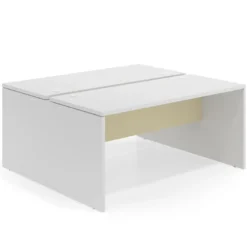 Mesa Multipuesto Work Bench fondo 142 estructura blanco mate